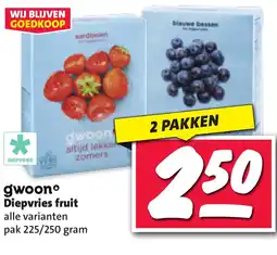 Nettorama Gwoonº diepvries fruit aanbieding