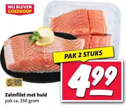 Nettorama Zalmfilet met huid aanbieding