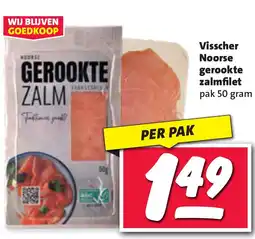 Nettorama Visscher Noorse gerookte zalmfilet aanbieding