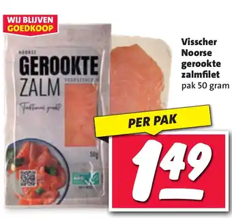 Nettorama Visscher Noorse gerookte zalmfilet aanbieding