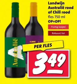 Nettorama Landwijn Australië rood of Chili rood aanbieding