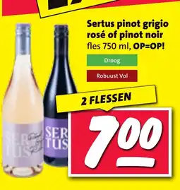 Nettorama Sertus pinot grigio rosé of pinot noir aanbieding