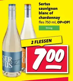 Nettorama Sertus sauvignon blanc of chardonnay aanbieding