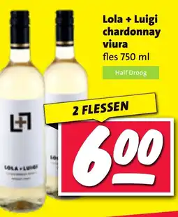 Nettorama Lola + Luigi chardonnay viura aanbieding