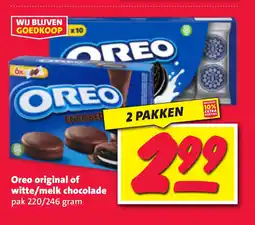 Nettorama Oreo original of witte/melk chocolade aanbieding