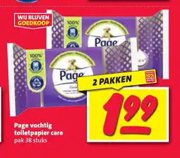 Nettorama Page vochtig toiletpapier care aanbieding