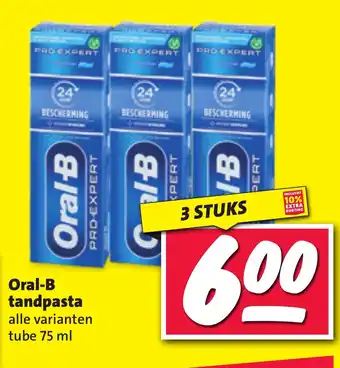 Nettorama Oral-B tandpasta aanbieding