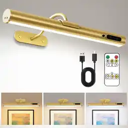Amazon bravzurg 4000 mAh draadloze led-wandlamp met afstandsbediening, oplaadbaar USB-licht aanbieding