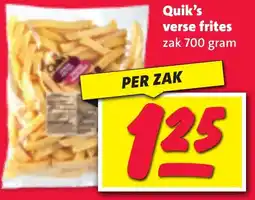 Nettorama Quik's verse frites aanbieding
