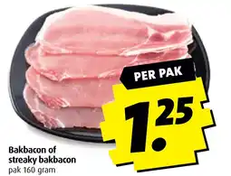 Boni Bakbacon of streaky bakbacon aanbieding