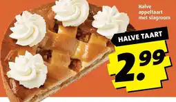 Boni Halve appeltaart met slagroom aanbieding