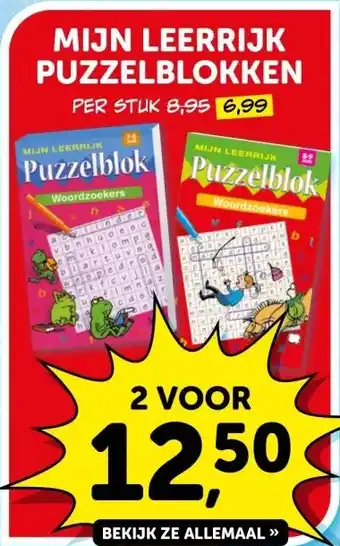 Boekenvoordeel MIJN LEERRIJK PUZZELBLOKKEN aanbieding