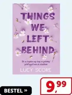Boekenvoordeel THINGS WE LEFT BEHIND aanbieding
