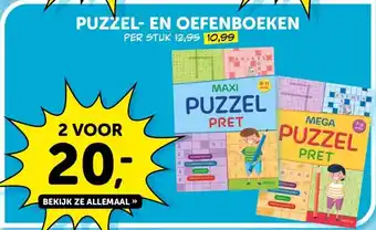 Boekenvoordeel PUZZEL- EN OEFENBOEKEN aanbieding