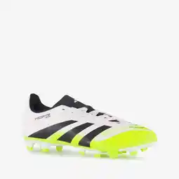 Scapino Adidas Predator Club MG kinder voetbalschoenen wit zwart aanbieding