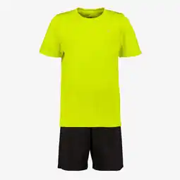 Scapino Dutchy tweedelige kinder sport set geel zwart aanbieding