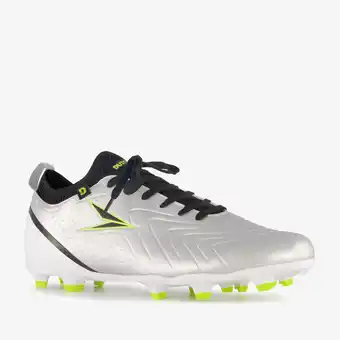 Scapino Dutchy FG heren voetbalschoenen zilver zwart aanbieding