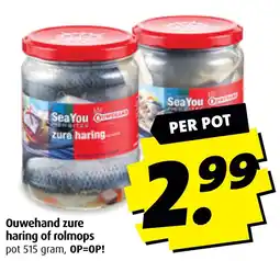 Boni Ouwehand zure haring of rolmops aanbieding