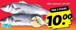 Boni Hele zeebaars aanbieding