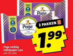 Boni Page vochtig toiletpapier care aanbieding