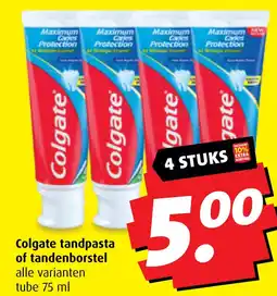 Boni Colgate tandpasta of tandenborstel aanbieding