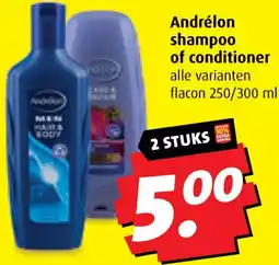 Boni Andrélon shampoo of conditioner aanbieding