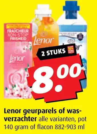 Boni Lenor geurparels of was verzachter aanbieding