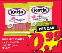Boni Katja zure matten aanbieding