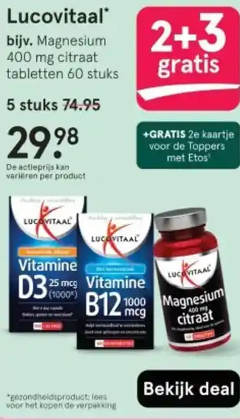 Etos Lucovitaal aanbieding