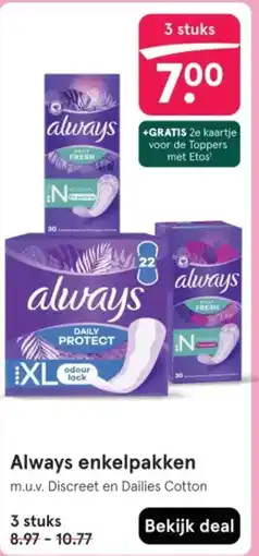 Etos Always enkelpakken aanbieding