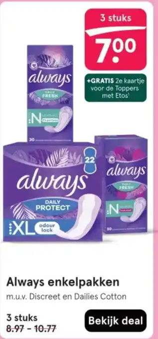 Etos Always enkelpakken aanbieding
