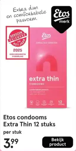 Etos Etos condooms Extra Thin aanbieding