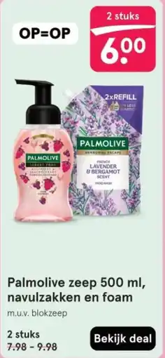 Etos Palmolive zeep , navulzakken en foam aanbieding
