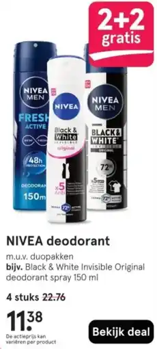 Etos NIVEA deodorant aanbieding