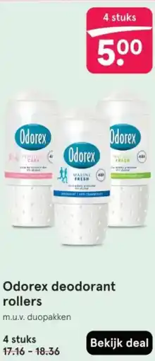 Etos Odorex deodorant rollers aanbieding