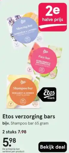 Etos Etos verzorging bars aanbieding