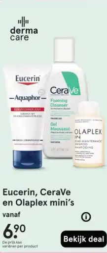 Etos Eucerin, CeraVe en Olaplex mini's aanbieding