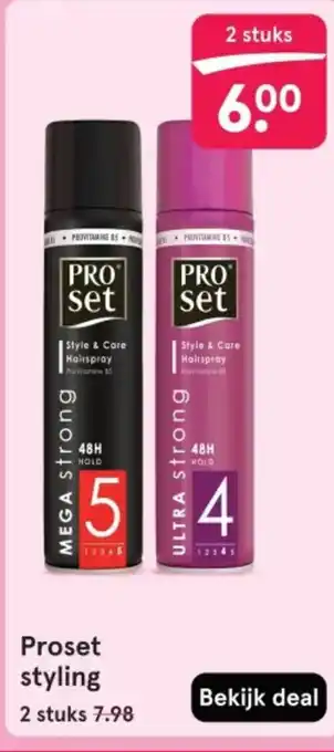 Etos Proset styling aanbieding