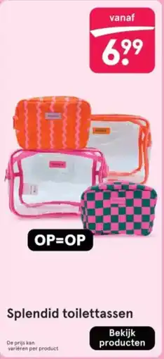 Etos Splendid toilettassen aanbieding