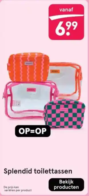 Etos Splendid toilettassen aanbieding