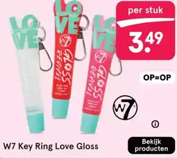Etos W7 Key Ring Love Gloss aanbieding