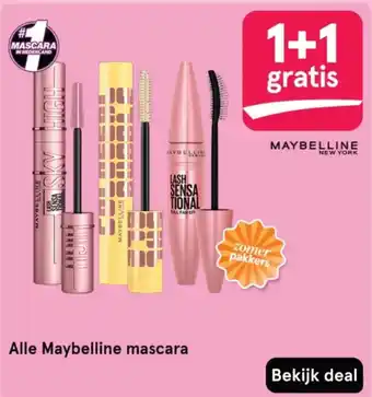 Etos Alle Maybelline mascara aanbieding