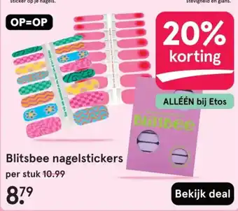 Etos Blitsbee nagelstickers aanbieding