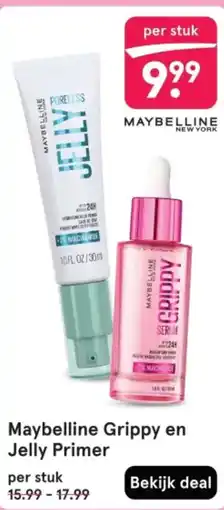 Etos Maybelline Grippy en Jelly Primer aanbieding