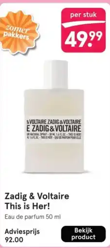 Etos Zadig & Voltaire This is Her! aanbieding