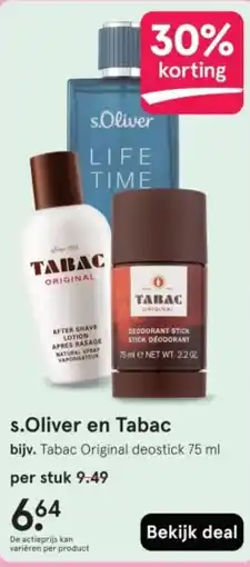 Etos s.Oliver en Tabac aanbieding