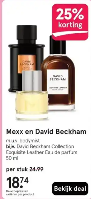 Etos Mexx en David Beckham aanbieding