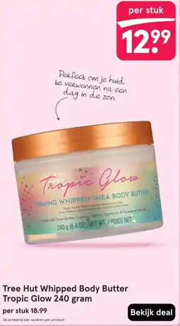 Etos Tree Hut Whipped Body Butter Tropic Glow aanbieding