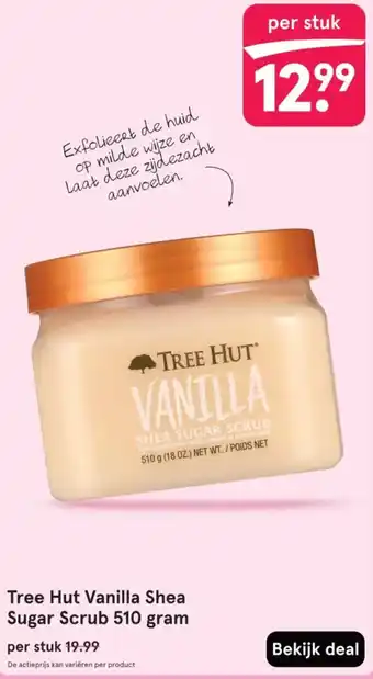 Etos Tree Hut Vanilla Shea Sugar Scrub aanbieding