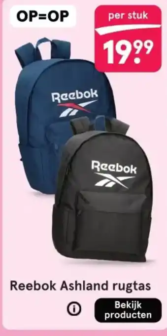 Etos Reebok Ashland rugtas aanbieding